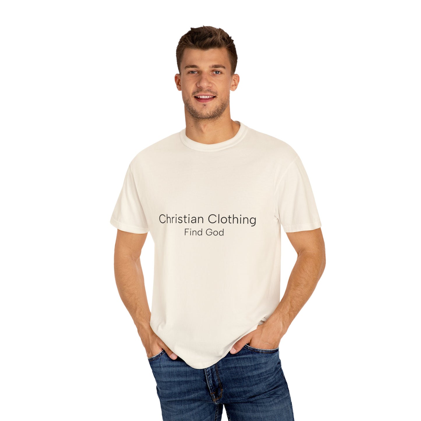 Find God Christian Unisex Garment-Dyed T-Shirt - Faith-Based Casual Wear