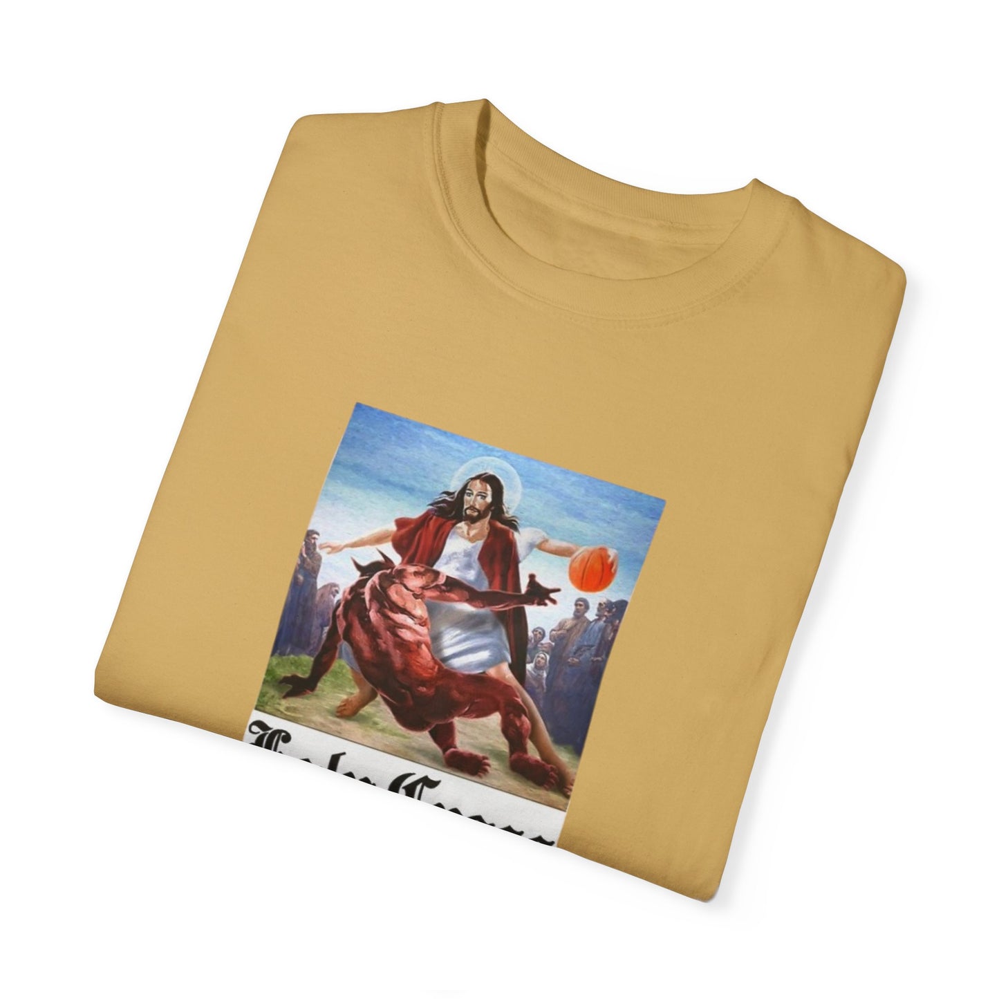 Holy Cross Unisex Garment-Dyed T-Shirt | Vintage Religious Art Tee