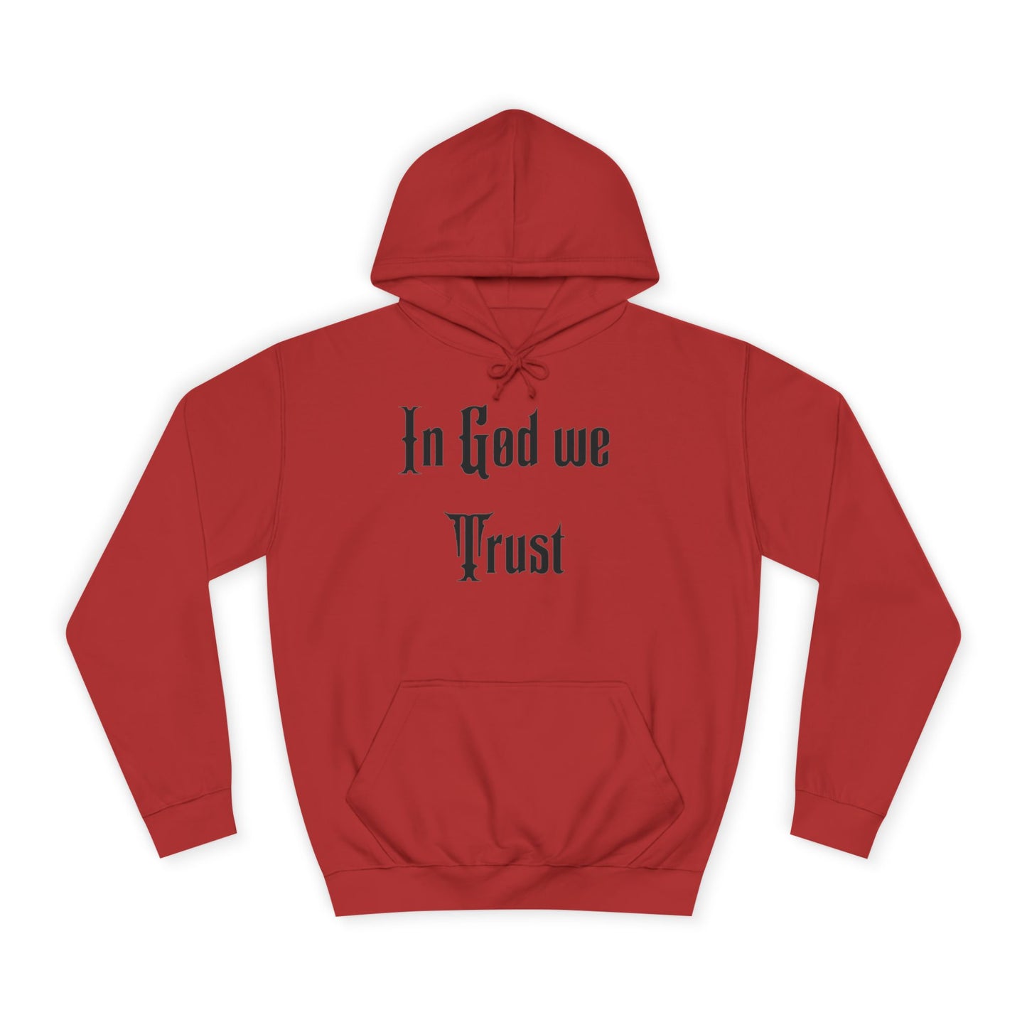 In God We Trust Unisex College Hoodie - Faith-Inspired Casual Wear