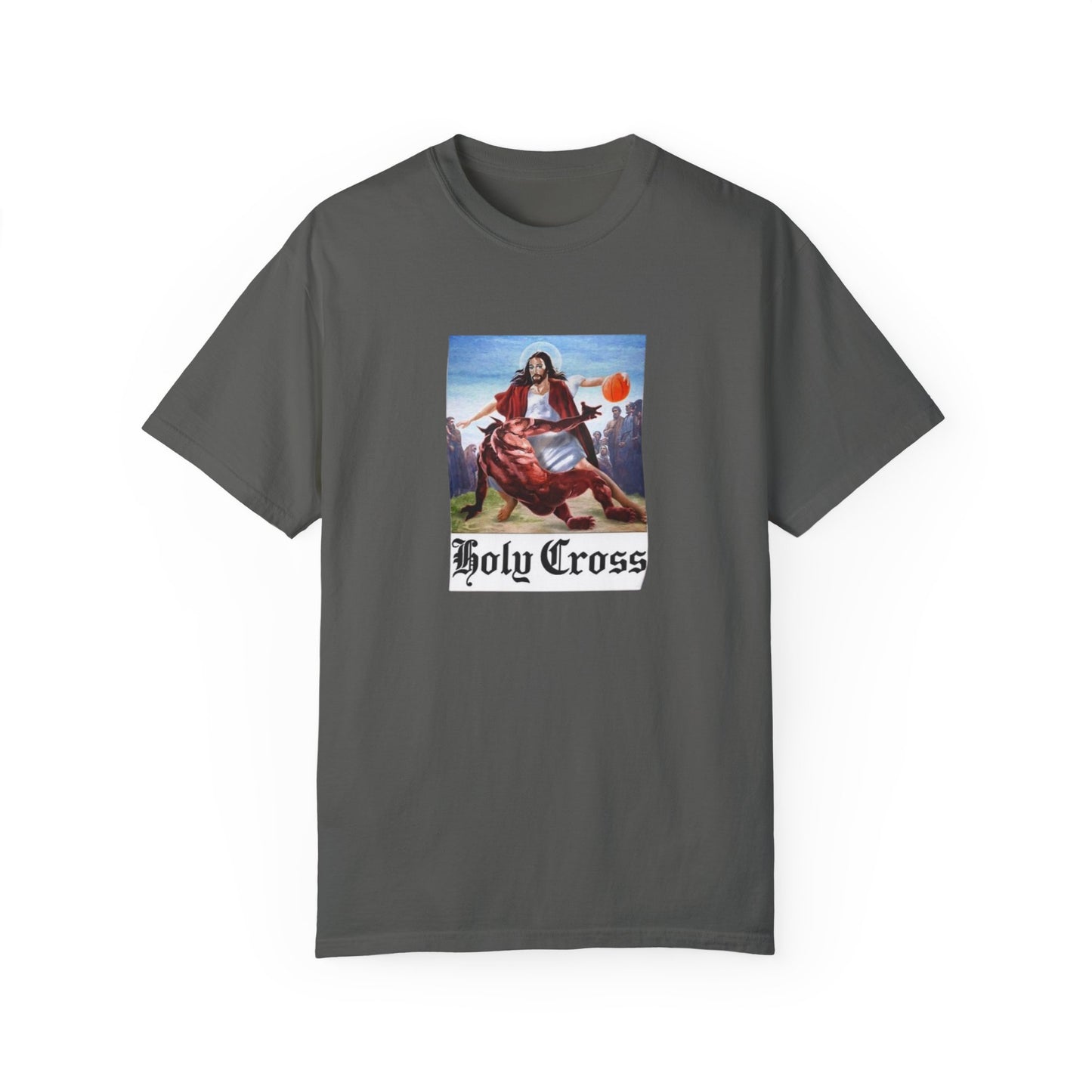 Holy Cross Unisex Garment-Dyed T-Shirt | Vintage Religious Art Tee