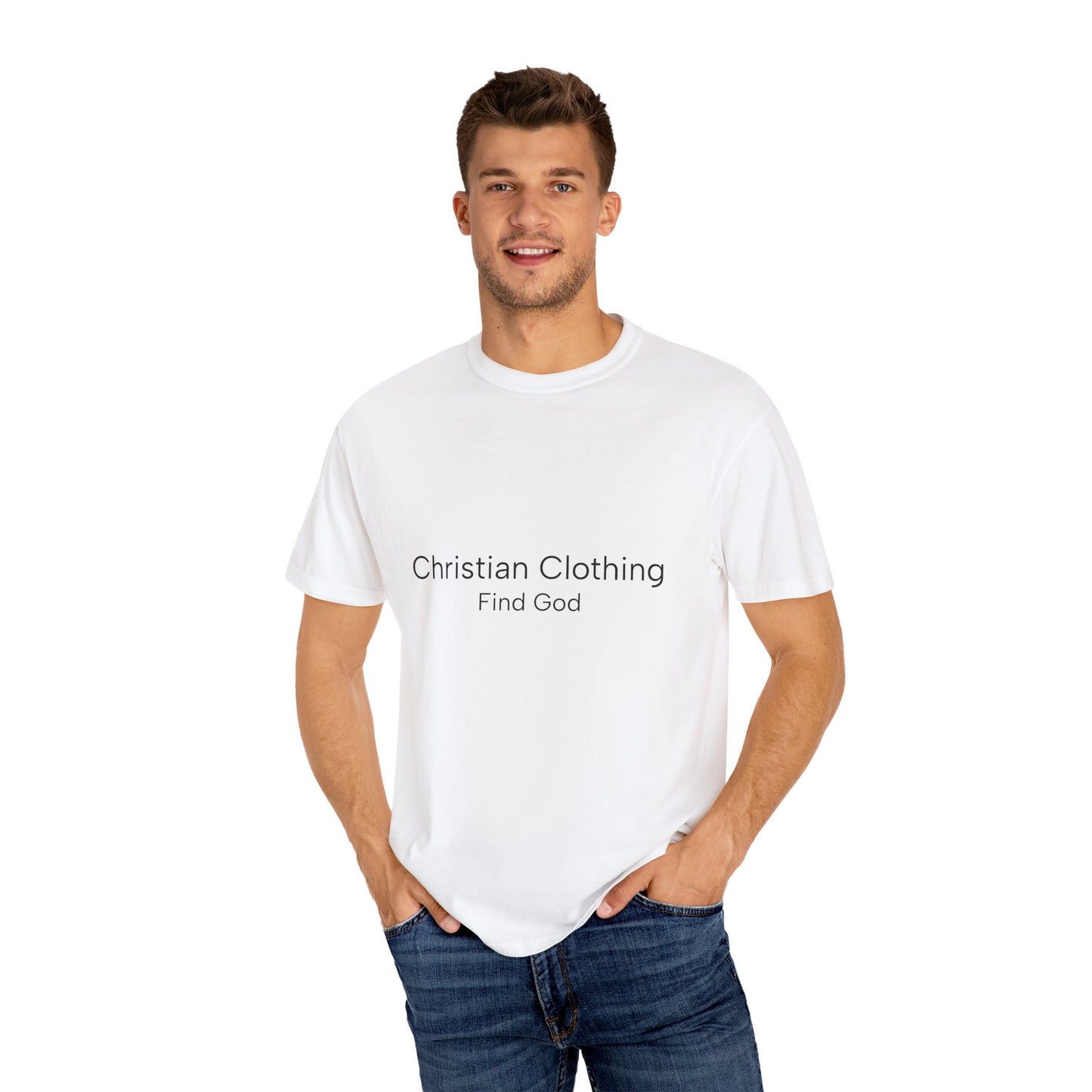 Find God Christian Unisex Garment-Dyed T-Shirt - Faith-Based Casual Wear